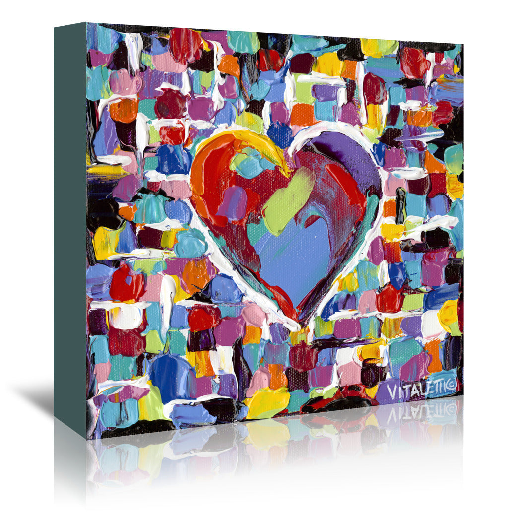 Mosaic Heart II by Carolee Vitaletti by World Art Group - Wrapped Canvas - Wrapped Canvas - Americanflat
