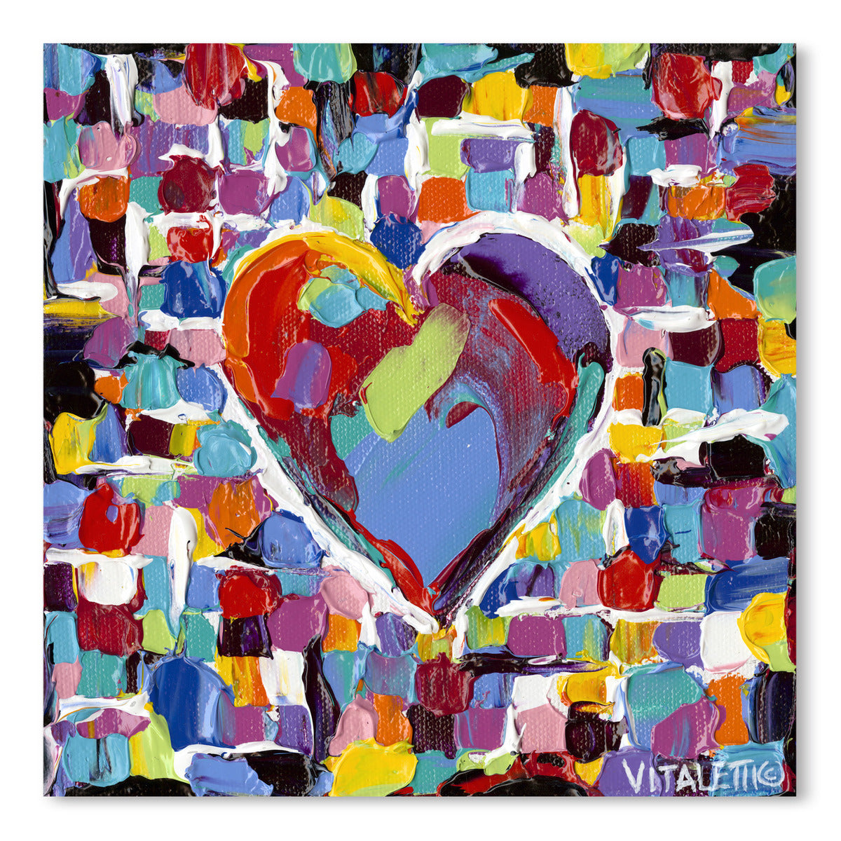 Mosaic Heart II by Carolee Vitaletti -  - Americanflat