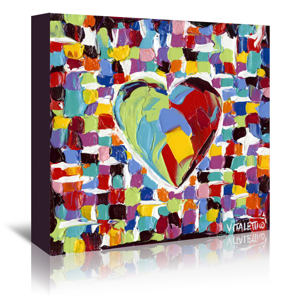 Mosaic Heart I by Carolee Vitaletti by World Art Group - Wrapped Canvas - Wrapped Canvas - Americanflat
