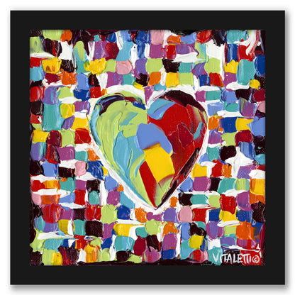 Mosaic Heart I by Carolee Vitaletti by World Art Group - Black Framed Print - Wall Art - Americanflat