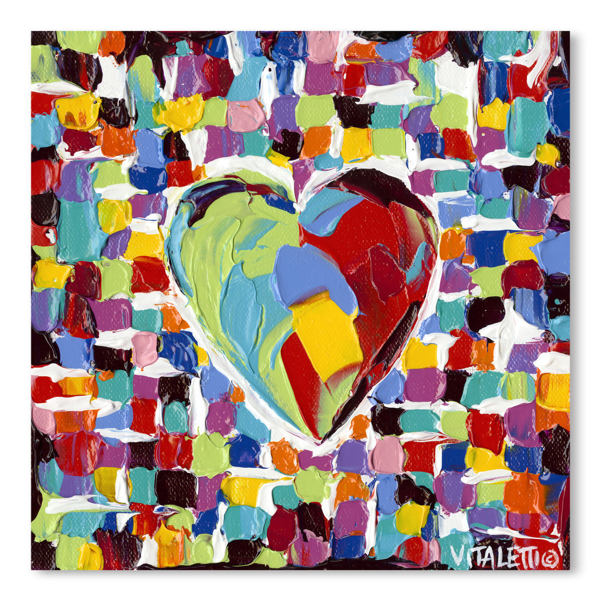 Mosaic Heart I by Carolee Vitaletti -  - Americanflat