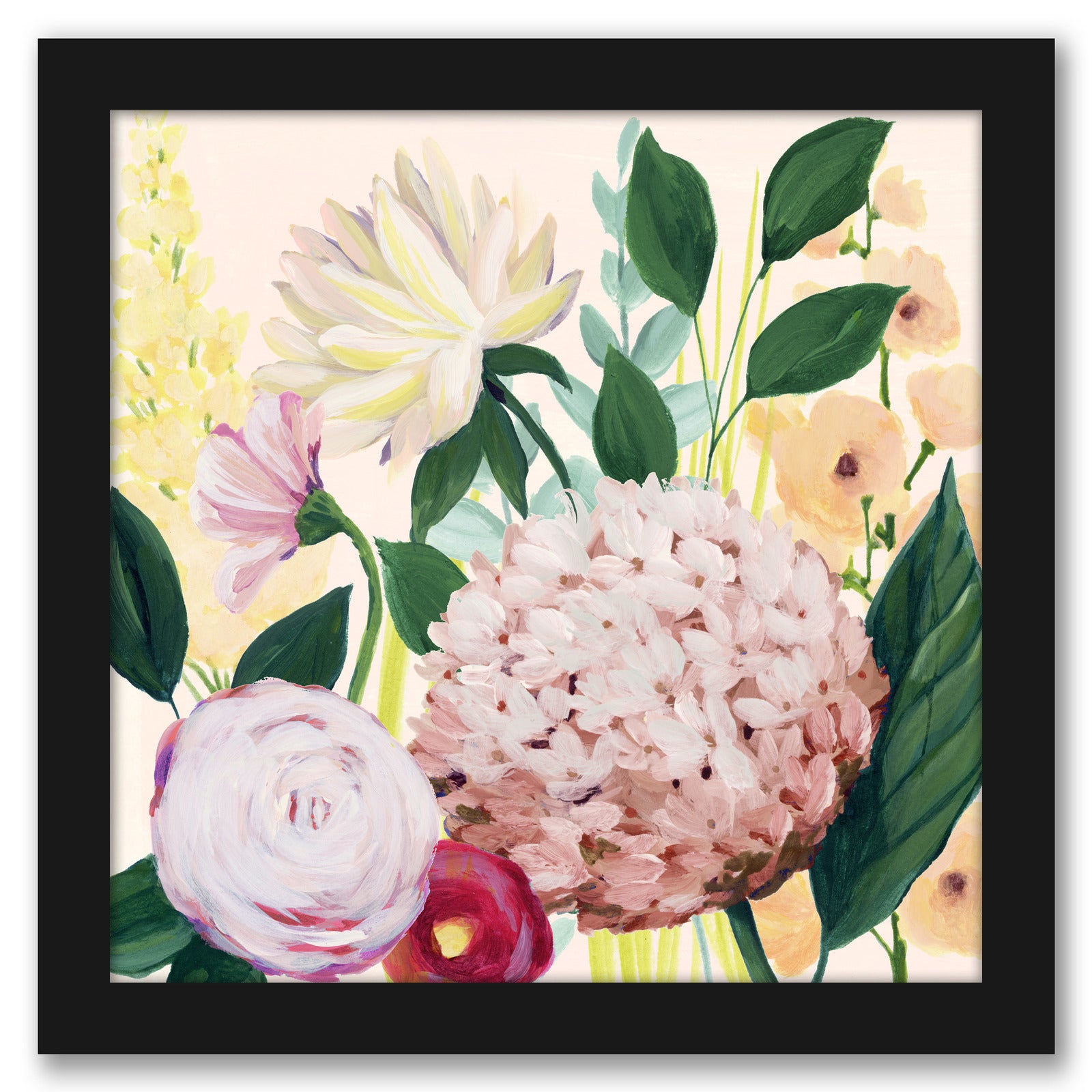 Mother's Day Blooms II by Grace Popp by World Art Group - Black Framed Print - Wall Art - Americanflat