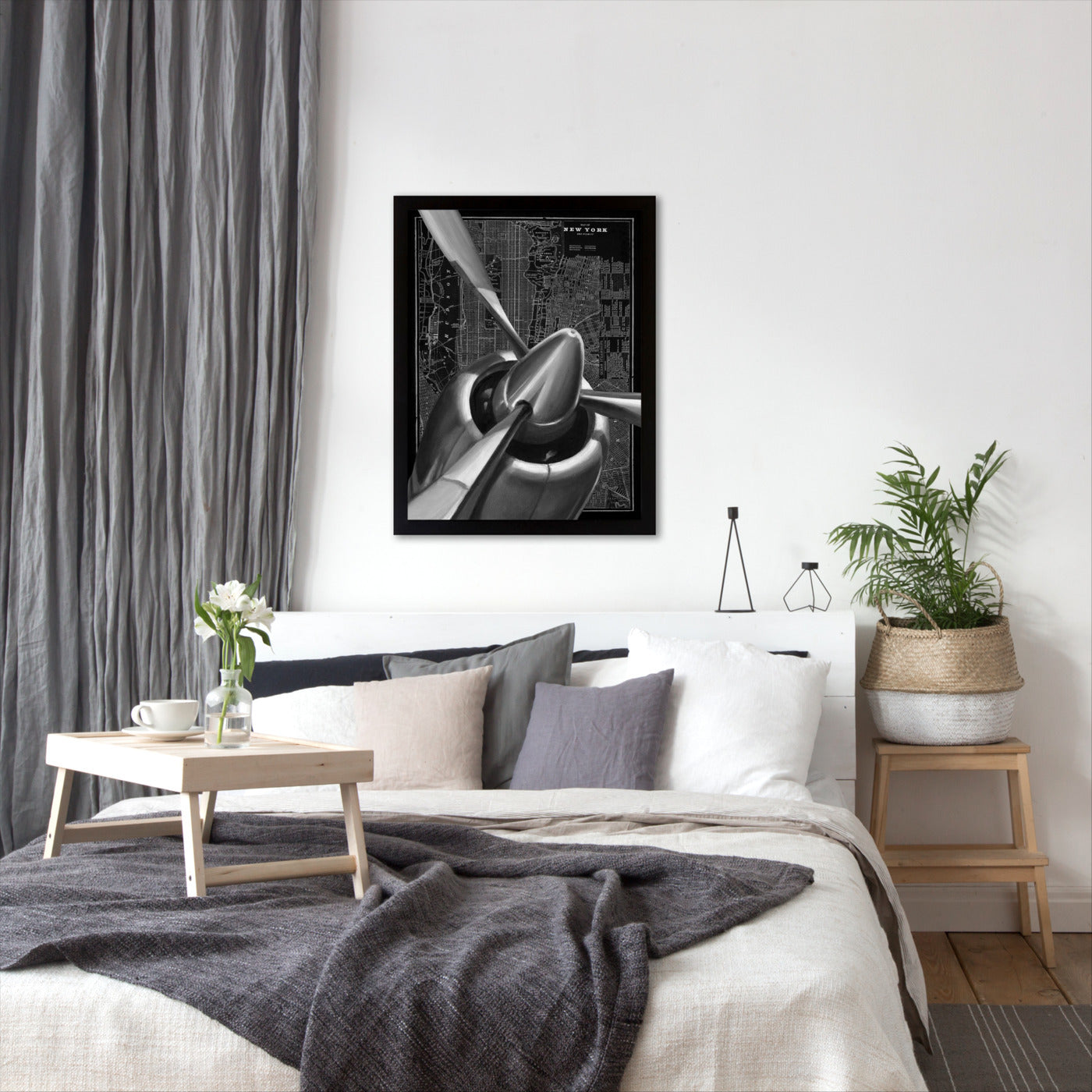 Vintage Plane I by Ethan Harper by World Art Group - Black Framed Print - Wall Art - Americanflat