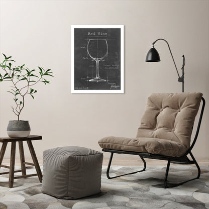 Barware Blueprint III by Ethan Harper by World Art Group - White Framed Print - Wall Art - Americanflat