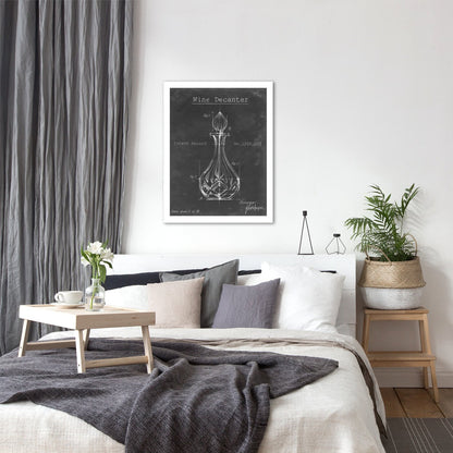 Barware Blueprint VIII by Ethan Harper by World Art Group - White Framed Print - Wall Art - Americanflat