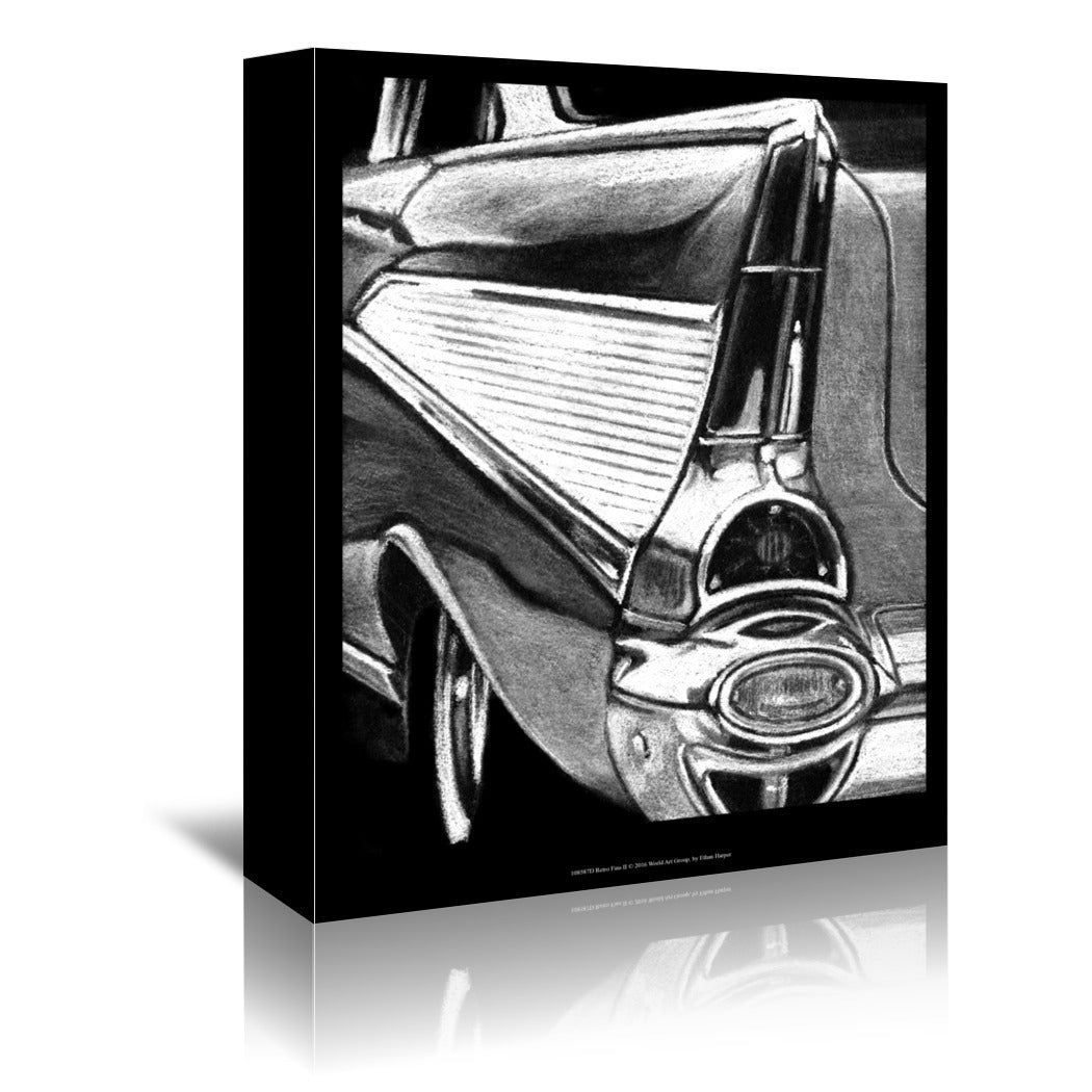 Retro Fins II by Ethan Harper by World Art Group - Wrapped Canvas - Wrapped Canvas - Americanflat