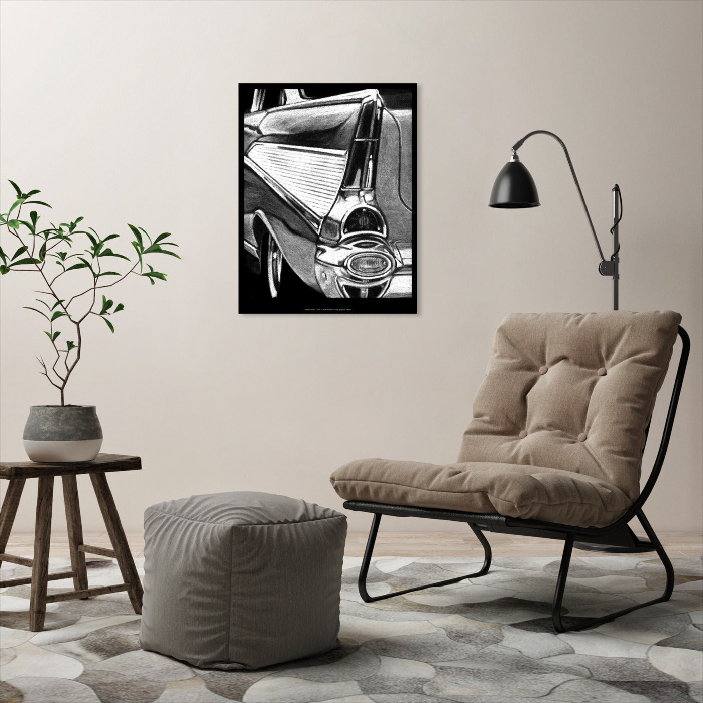 Retro Fins II by Ethan Harper by World Art Group - Wrapped Canvas - Wrapped Canvas - Americanflat