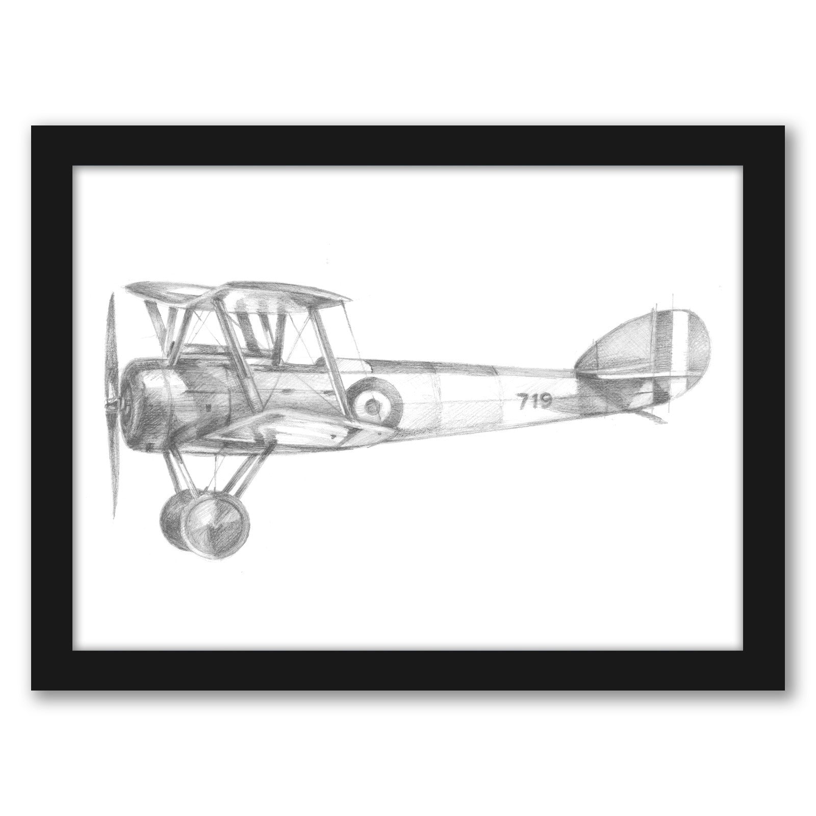 Technical Flight V by Ethan Harper by World Art Group - Black Framed Print - Wall Art - Americanflat