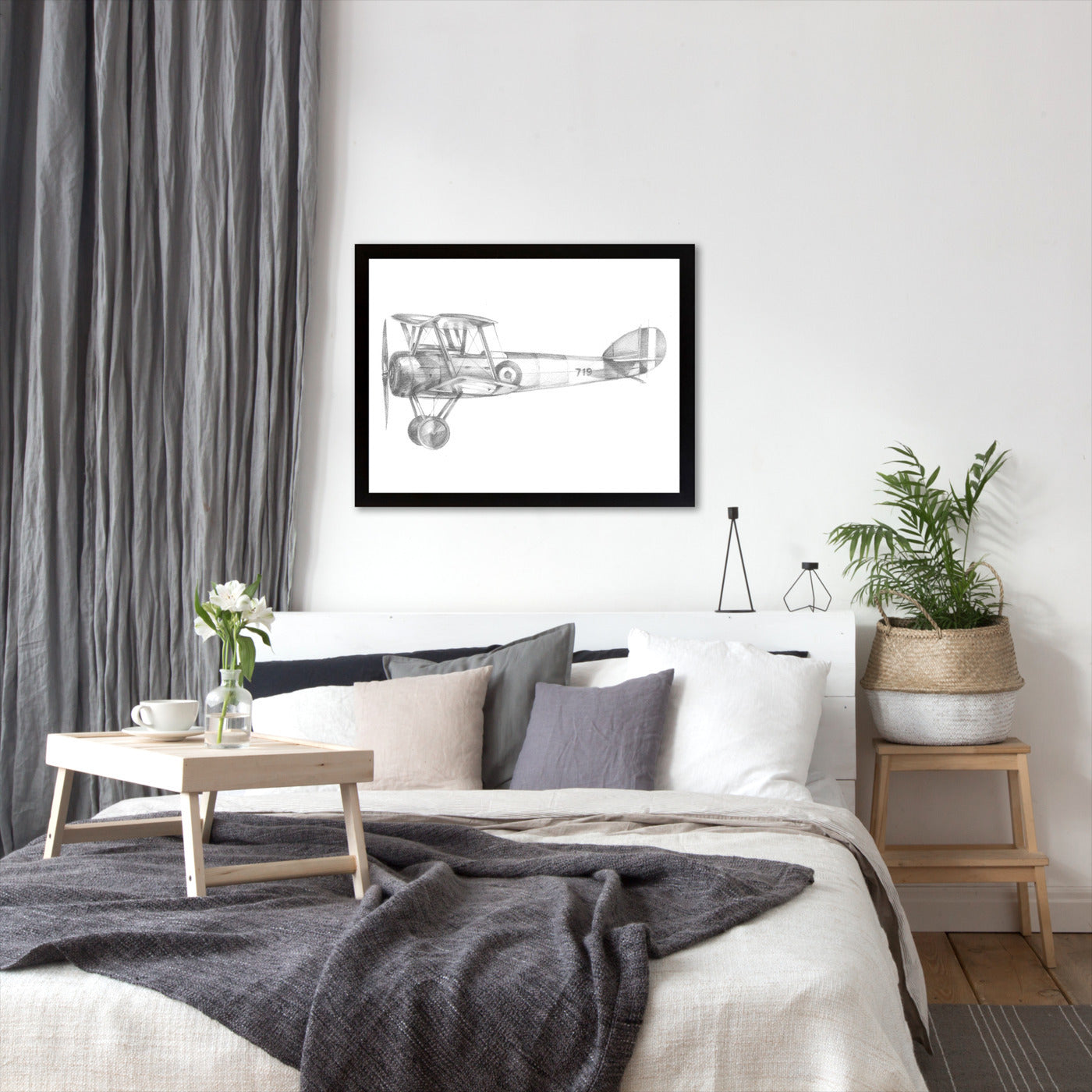 Technical Flight V by Ethan Harper by World Art Group - Black Framed Print - Wall Art - Americanflat