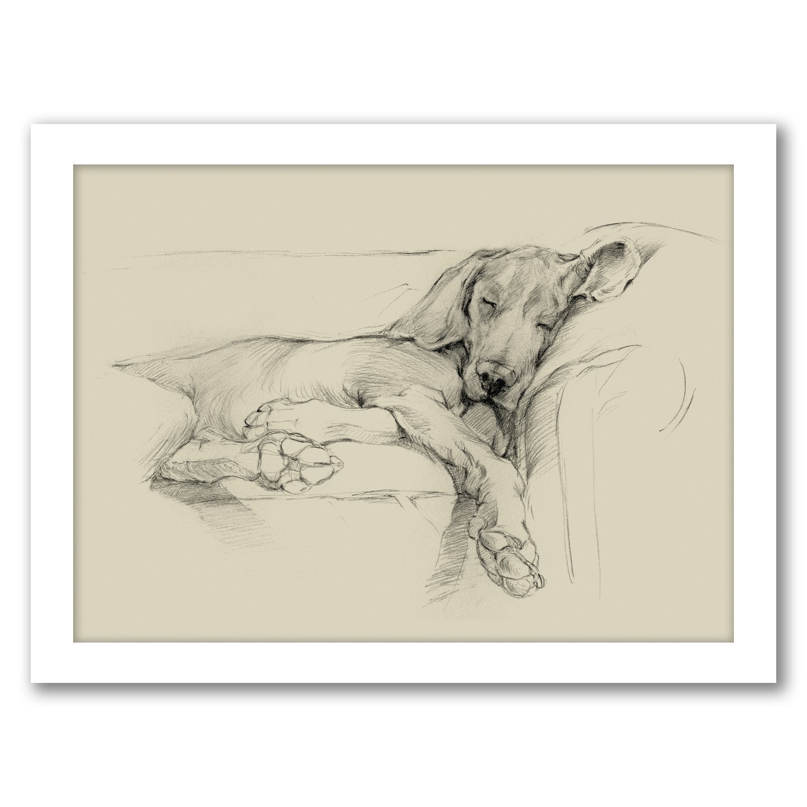 Dog Days I by Ethan Harper by World Art Group - Framed Print - Americanflat
