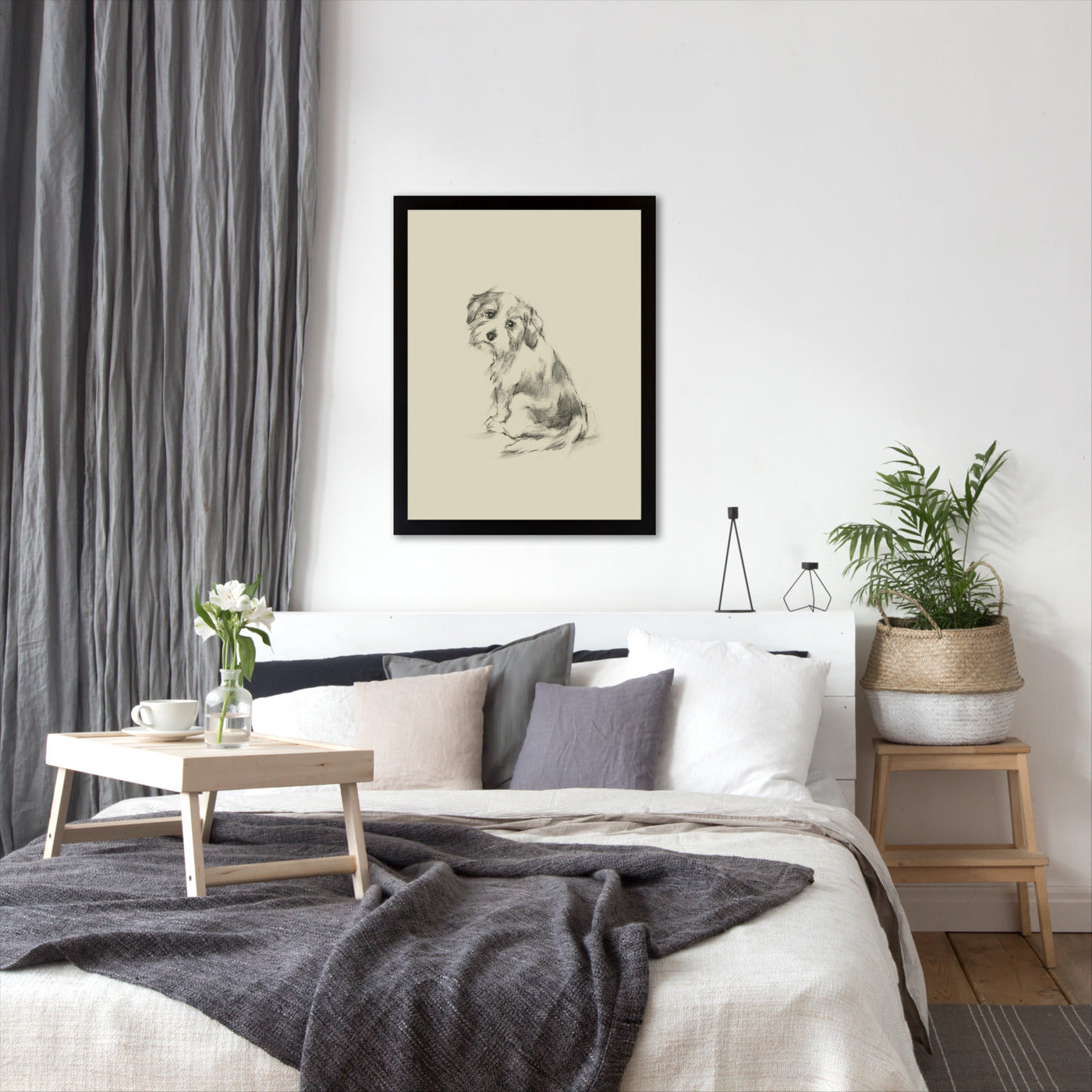 Puppy Dog Eyes III by Ethan Harper by World Art Group - Black Framed Print - Wall Art - Americanflat