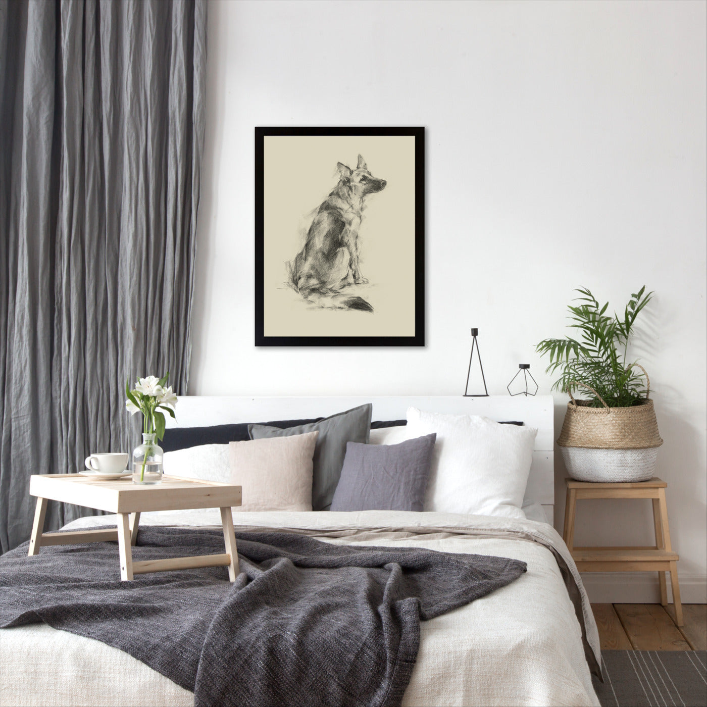 Puppy Dog Eyes V by Ethan Harper by World Art Group - Black Framed Print - Wall Art - Americanflat