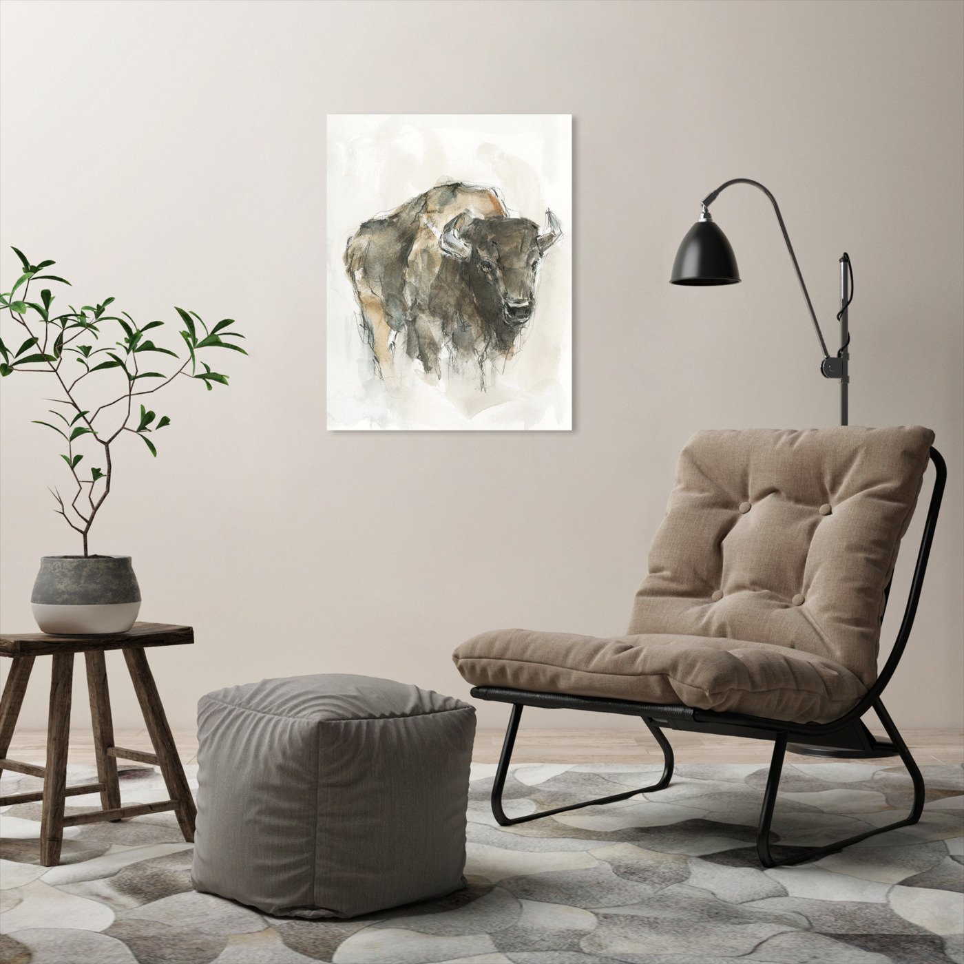 American Buffalo I by Ethan Harper by World Art Group - Wrapped Canvas - Wrapped Canvas - Americanflat