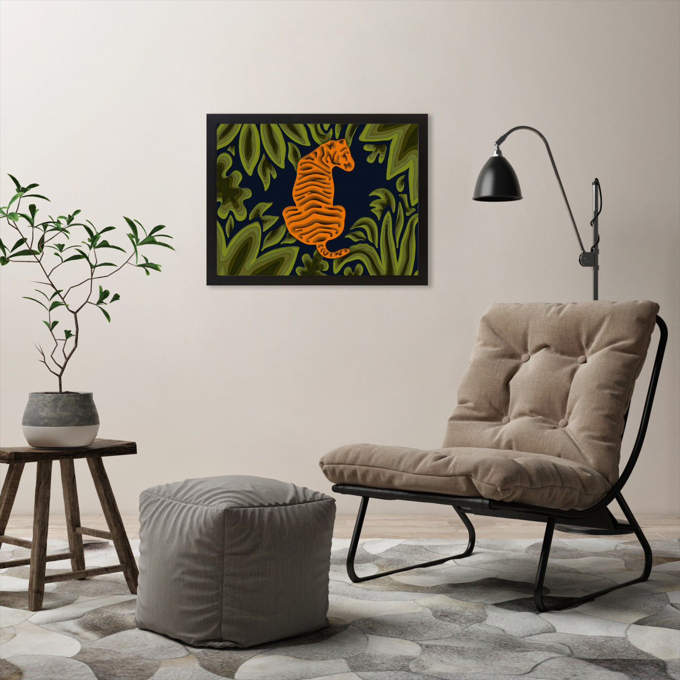 Deep In The Jungle By Laura O'Connor - Black Framed Print - Wall Art - Americanflat