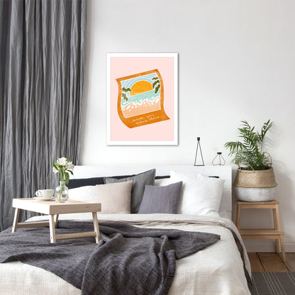 Wish You Were Here By Laura O'Connor - White Framed Print - Wall Art - Americanflat