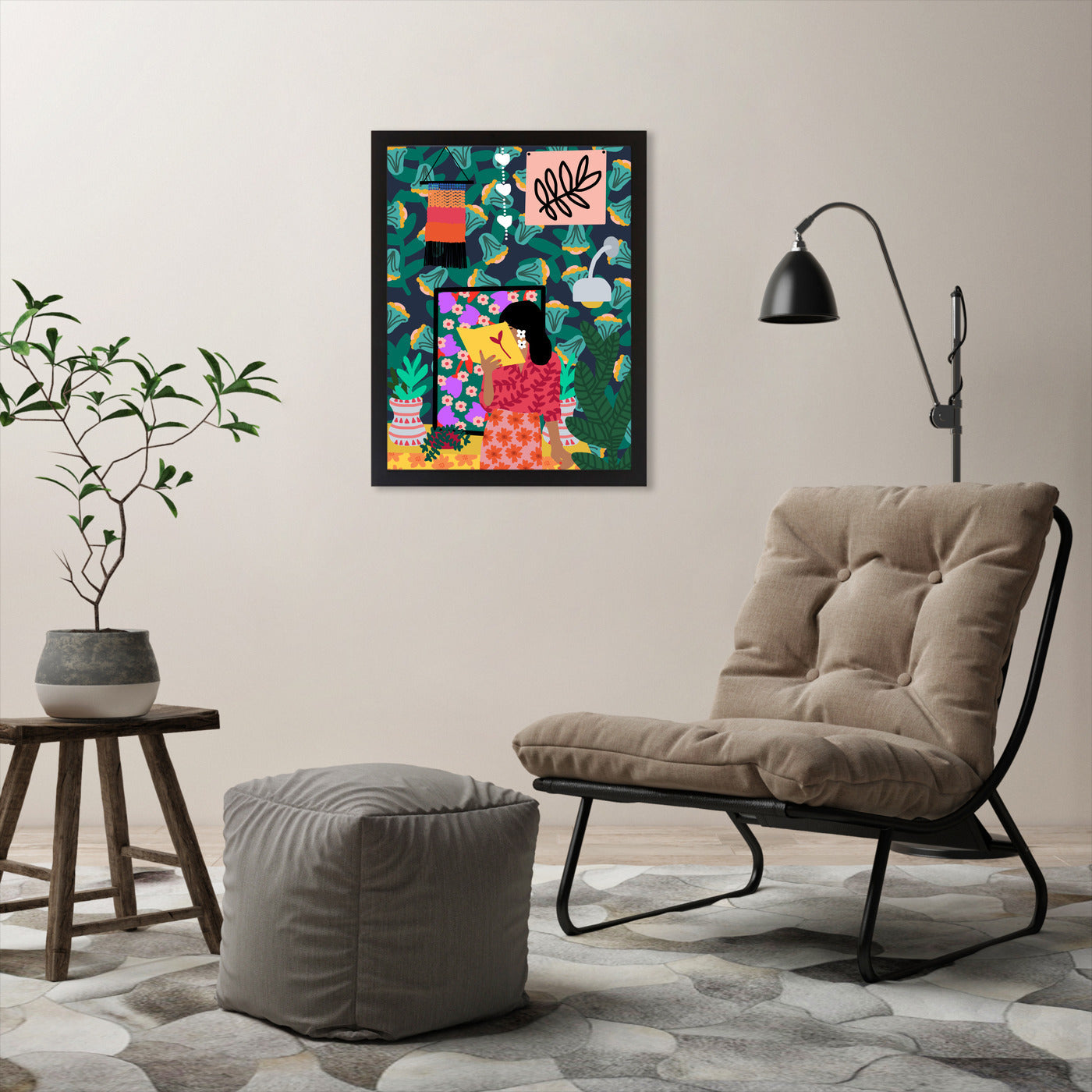Reading All Day by Studio Grand-Pere Framed Print - Americanflat