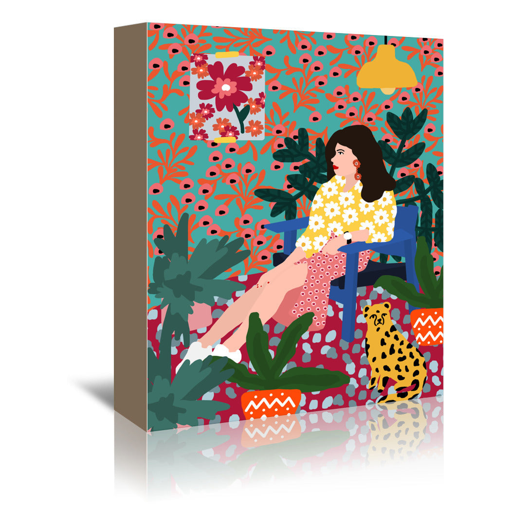 Waiting Girl by Studio Grand-Pere - Wrapped Canvas - Wrapped Canvas - Americanflat