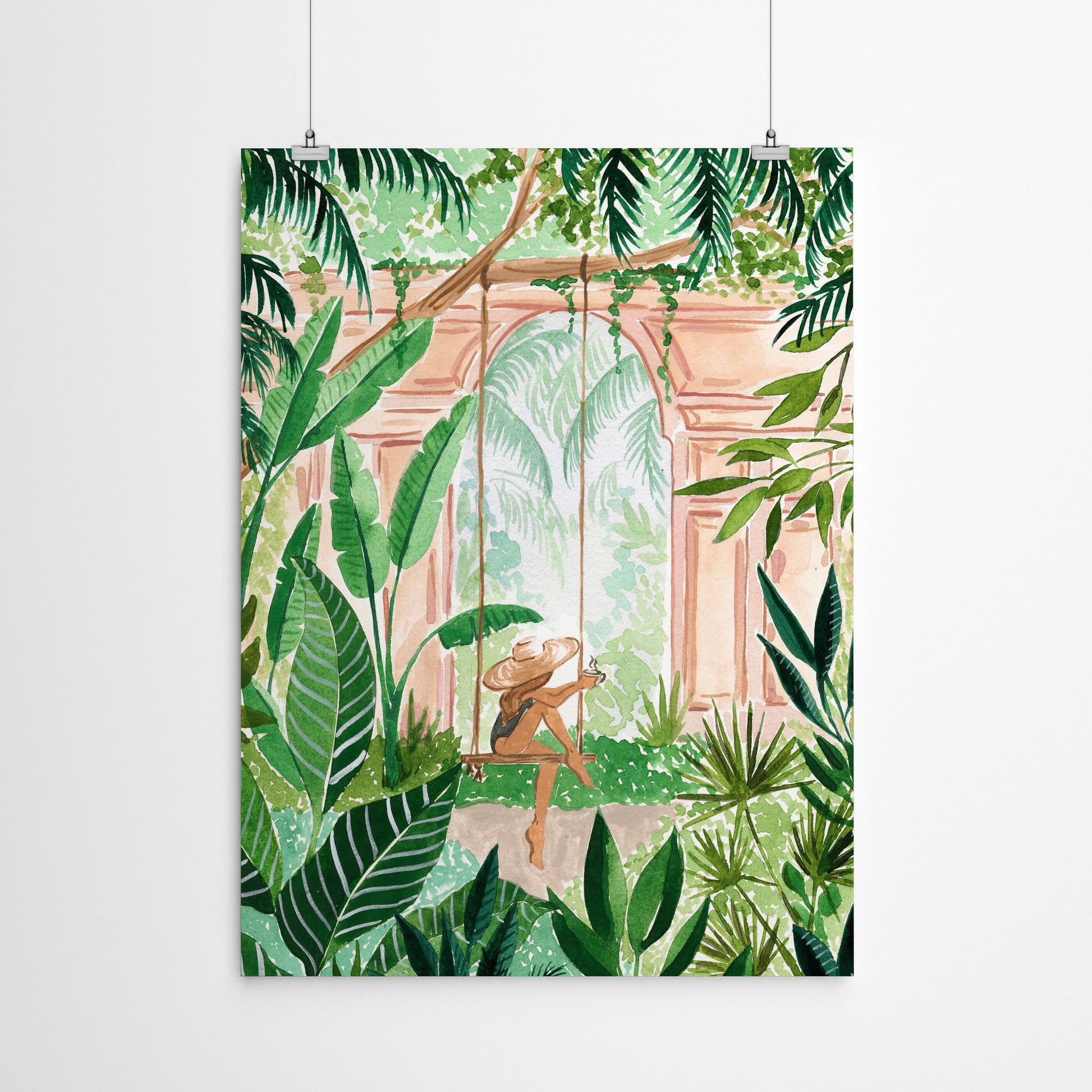Jungle Swing by Sabina Fenn - Art Print, Art Print, 24" x 36"
