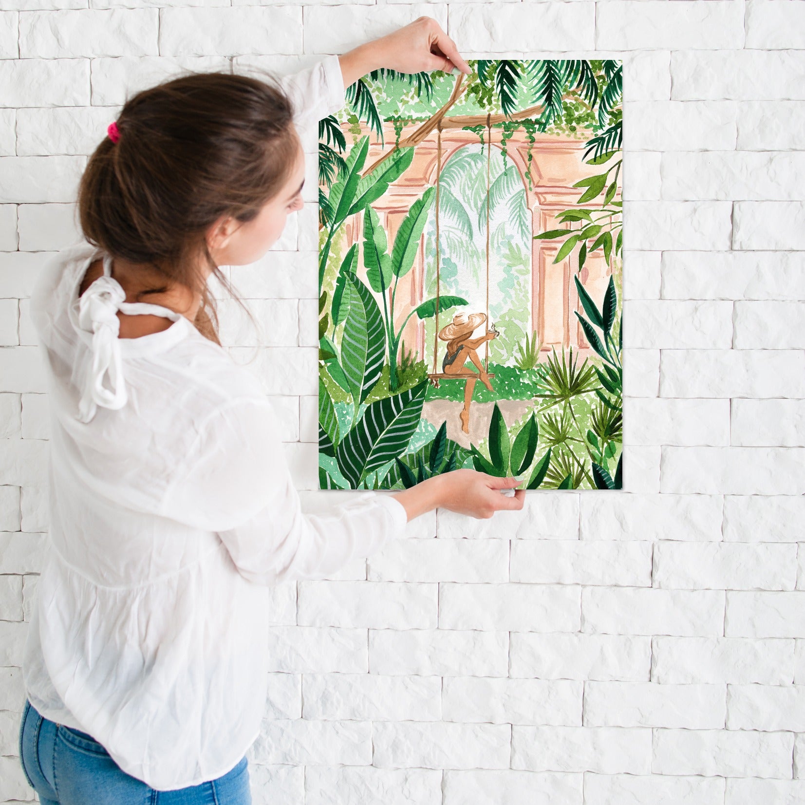 Jungle Swing by Sabina Fenn - Art Print, Art Print, 8" x 10"