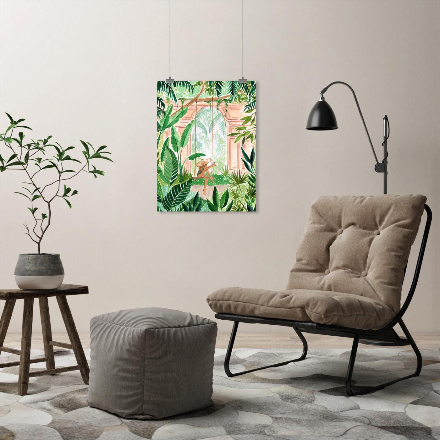 Jungle Swing by Sabina Fenn - Art Print, Art Print, 18" x 24"