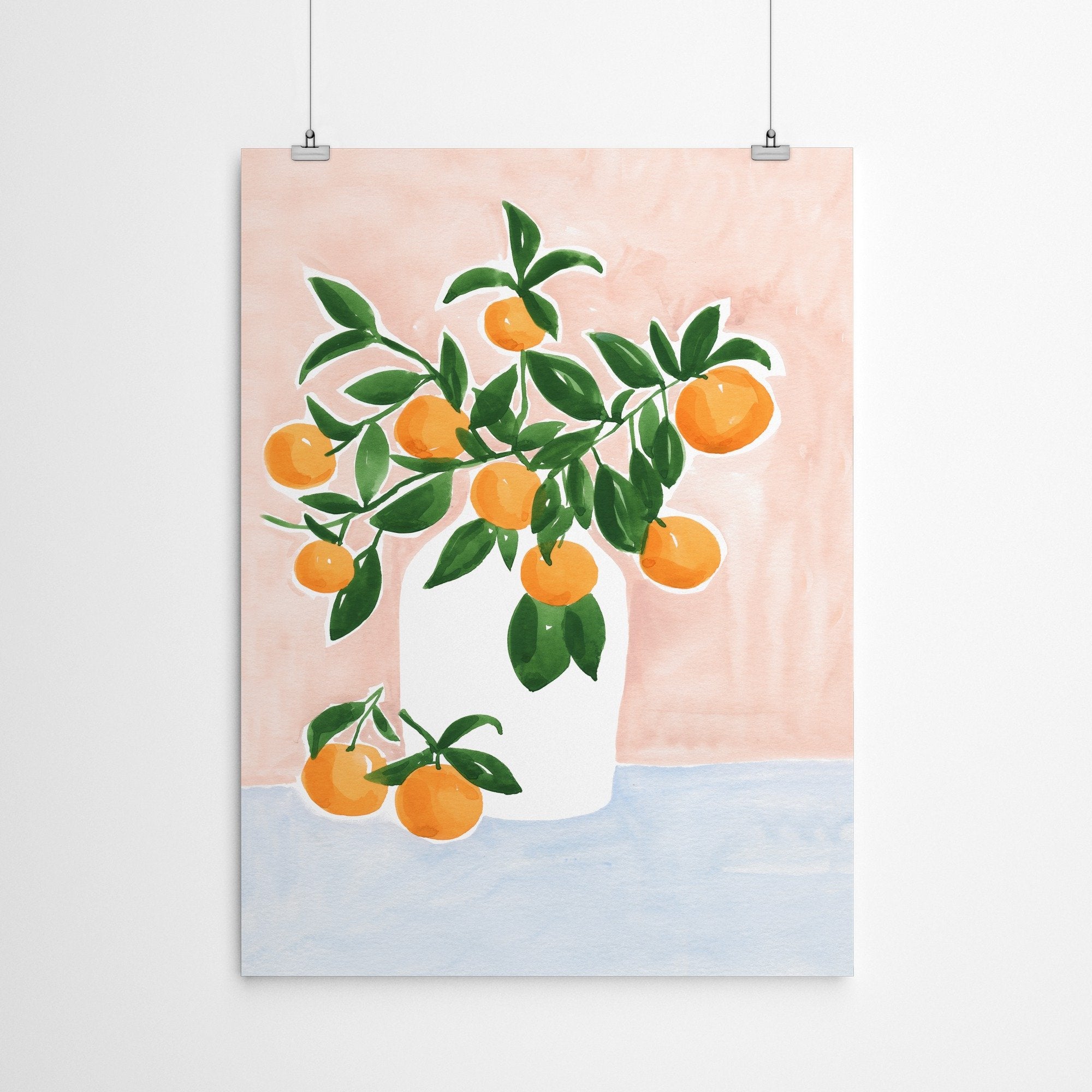 Orange Tree Branch In A Vase by Sabina Fenn - Art Print - Americanflat