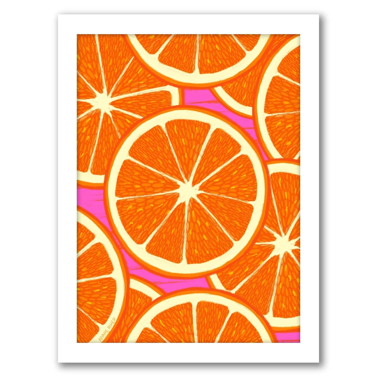 Orange Slices Merged by Annie Riker - Framed Print - Americanflat