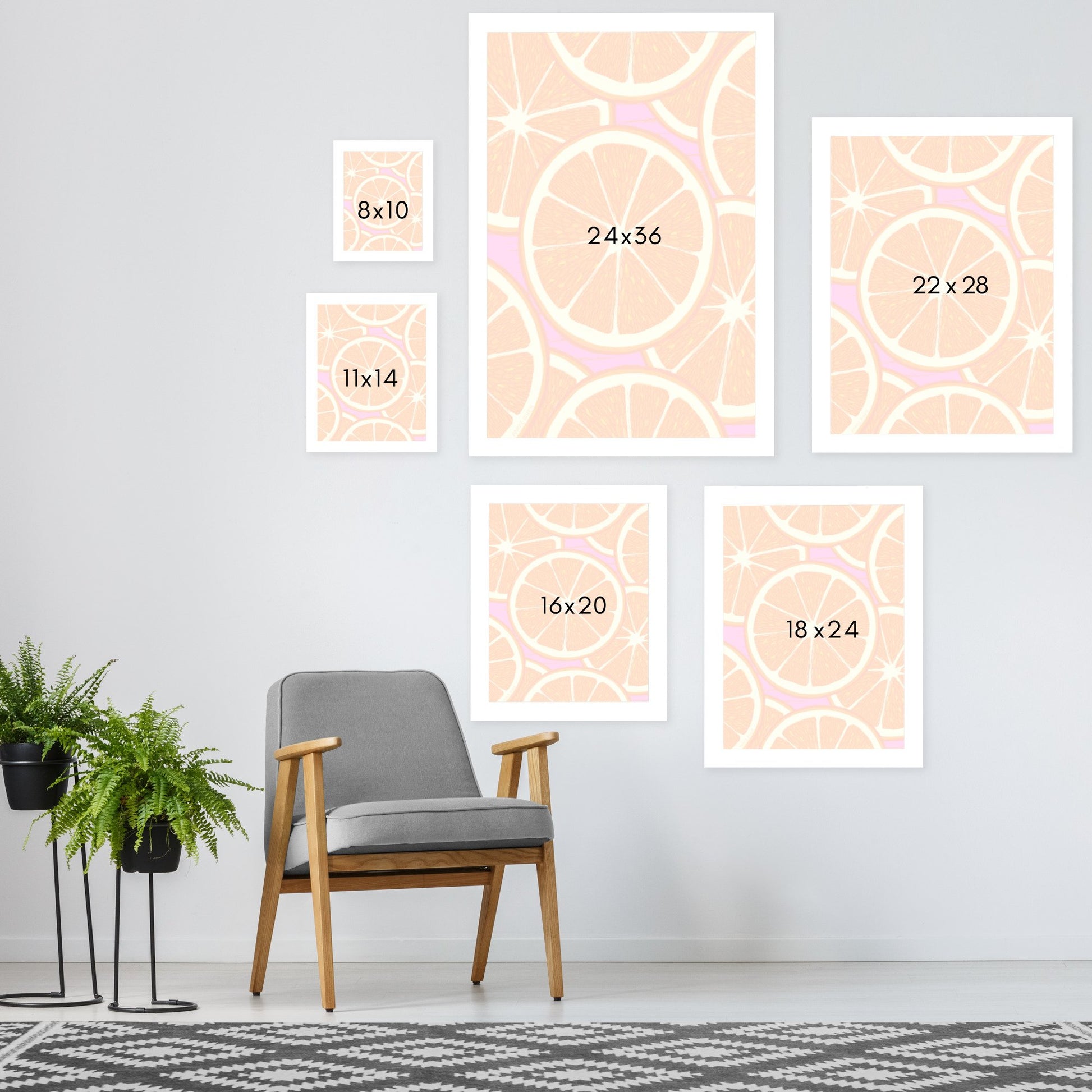 Orange Slices Merged by Annie Riker - Framed Print - Americanflat