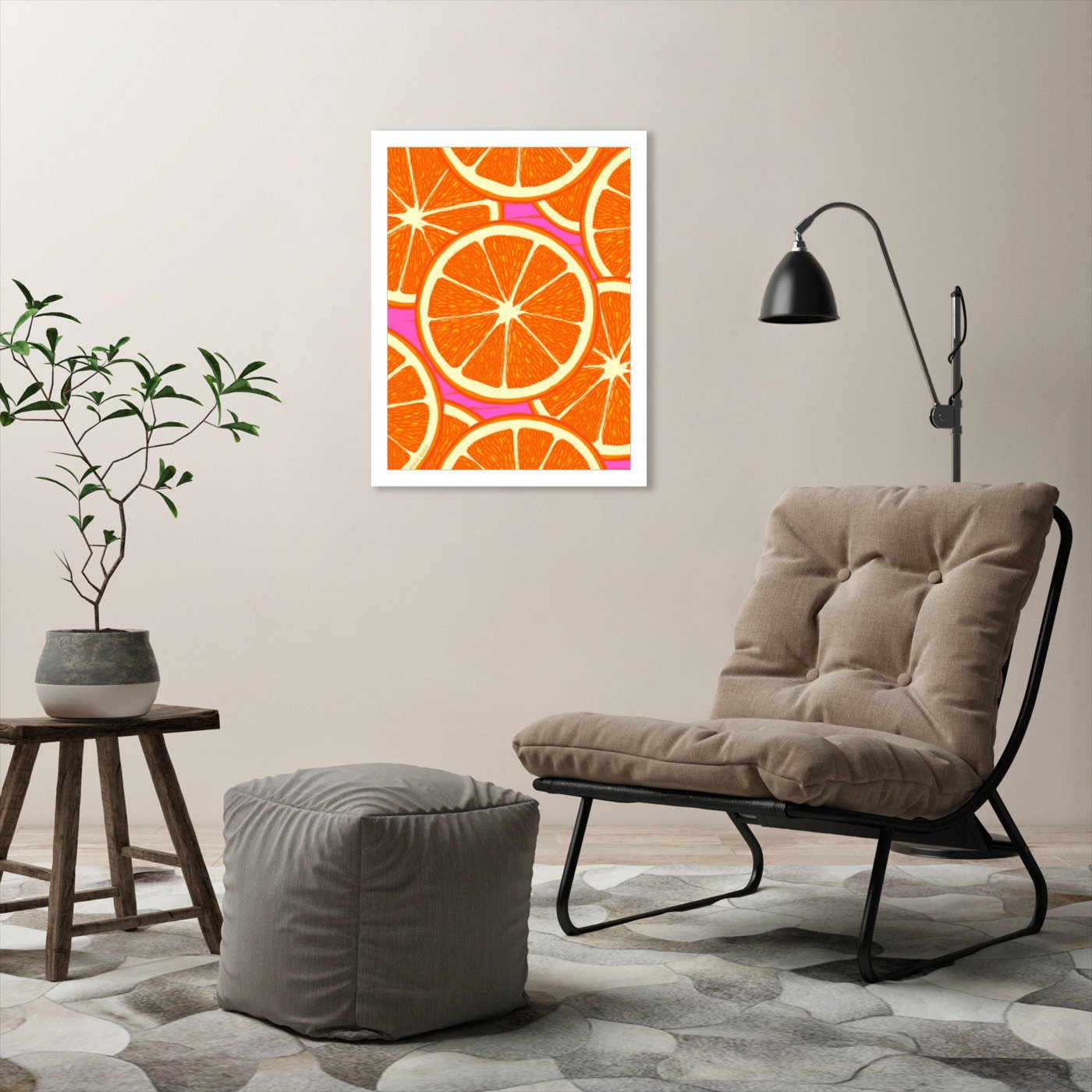Orange Slices Merged by Annie Riker - Framed Print - Americanflat