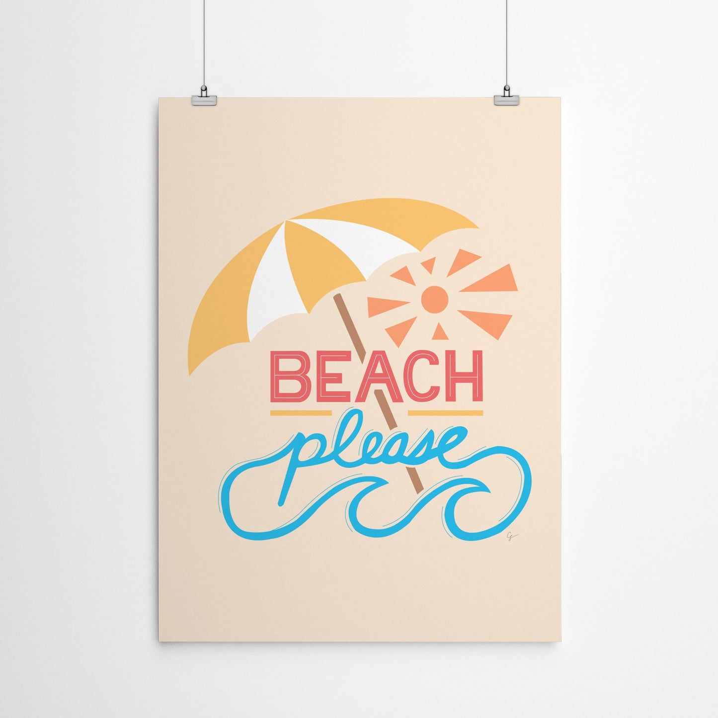 Beach Please by Lyman Creative Co - Poster - Art Print - Americanflat