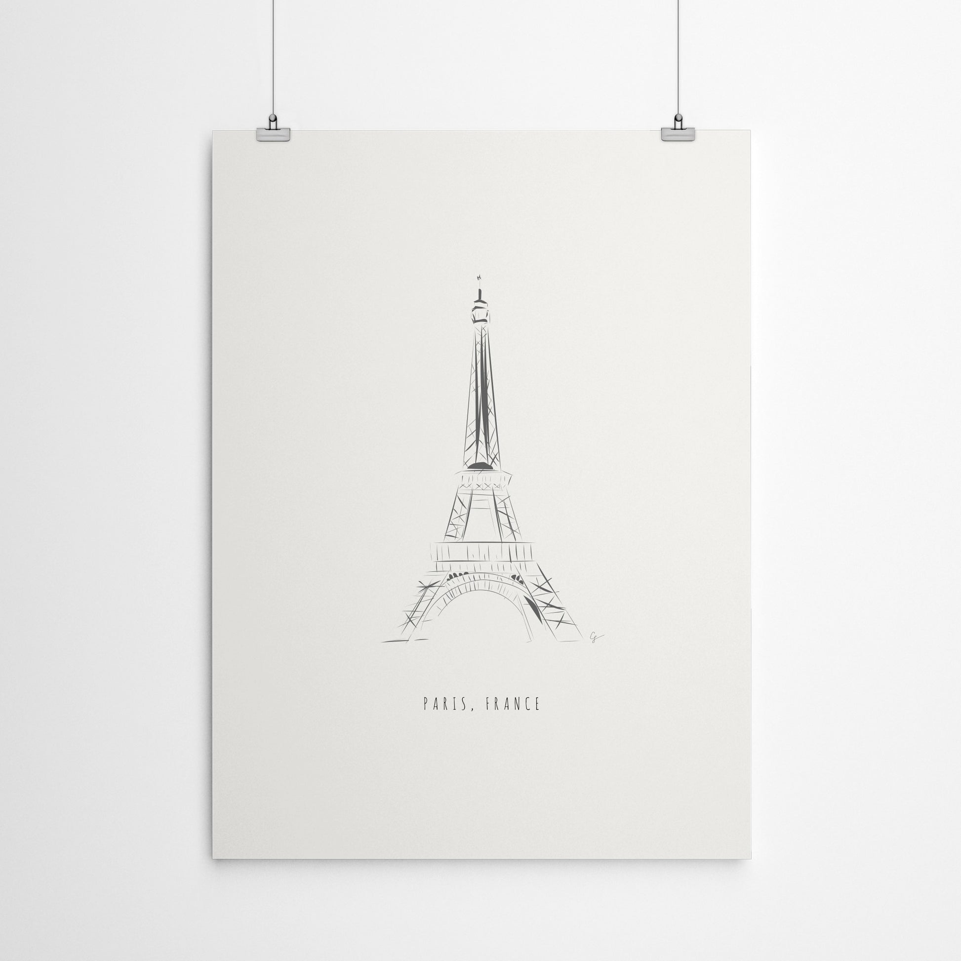 Eiffel Tower by Lyman Creative Co - Poster - Art Print - Americanflat