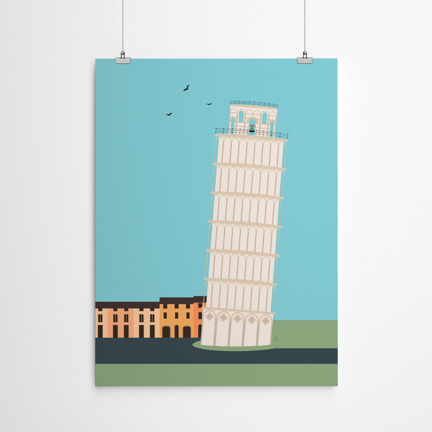 Leaning Tower Of Pisa Italy by Lyman Creative Co - Poster - Art Print - Americanflat