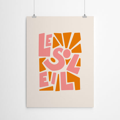 Le Soleil by Lyman Creative Co - Poster - Art Print - Americanflat
