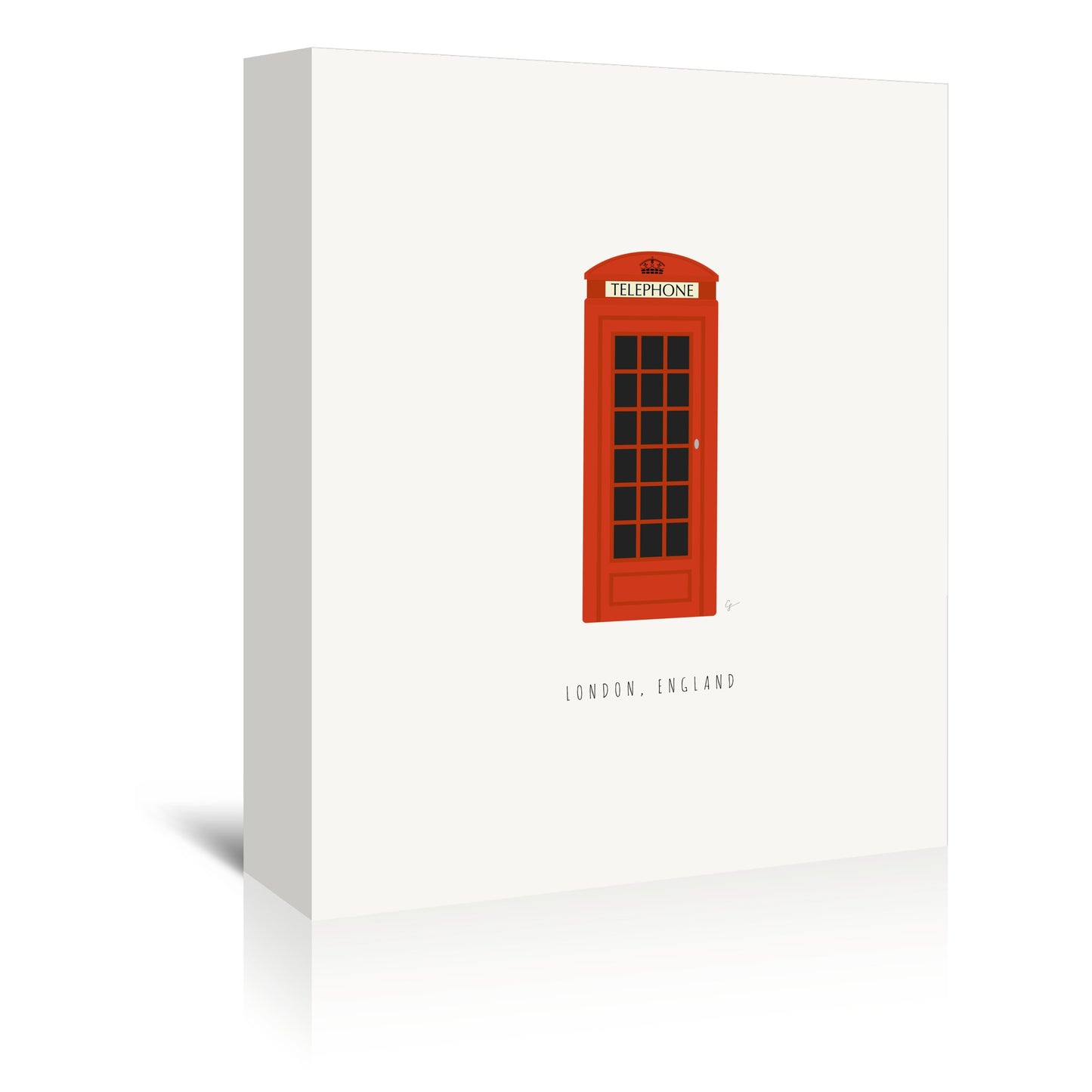 London Phone Booth by Lyman Creative Co - Wrapped Canvas - Wrapped Canvas - Americanflat