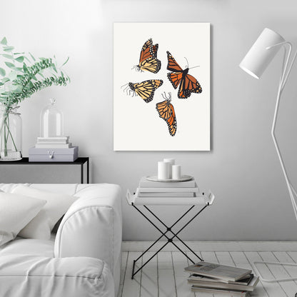 Monarch Butterflies by Lyman Creative Co - Wrapped Canvas - Wrapped Canvas - Americanflat