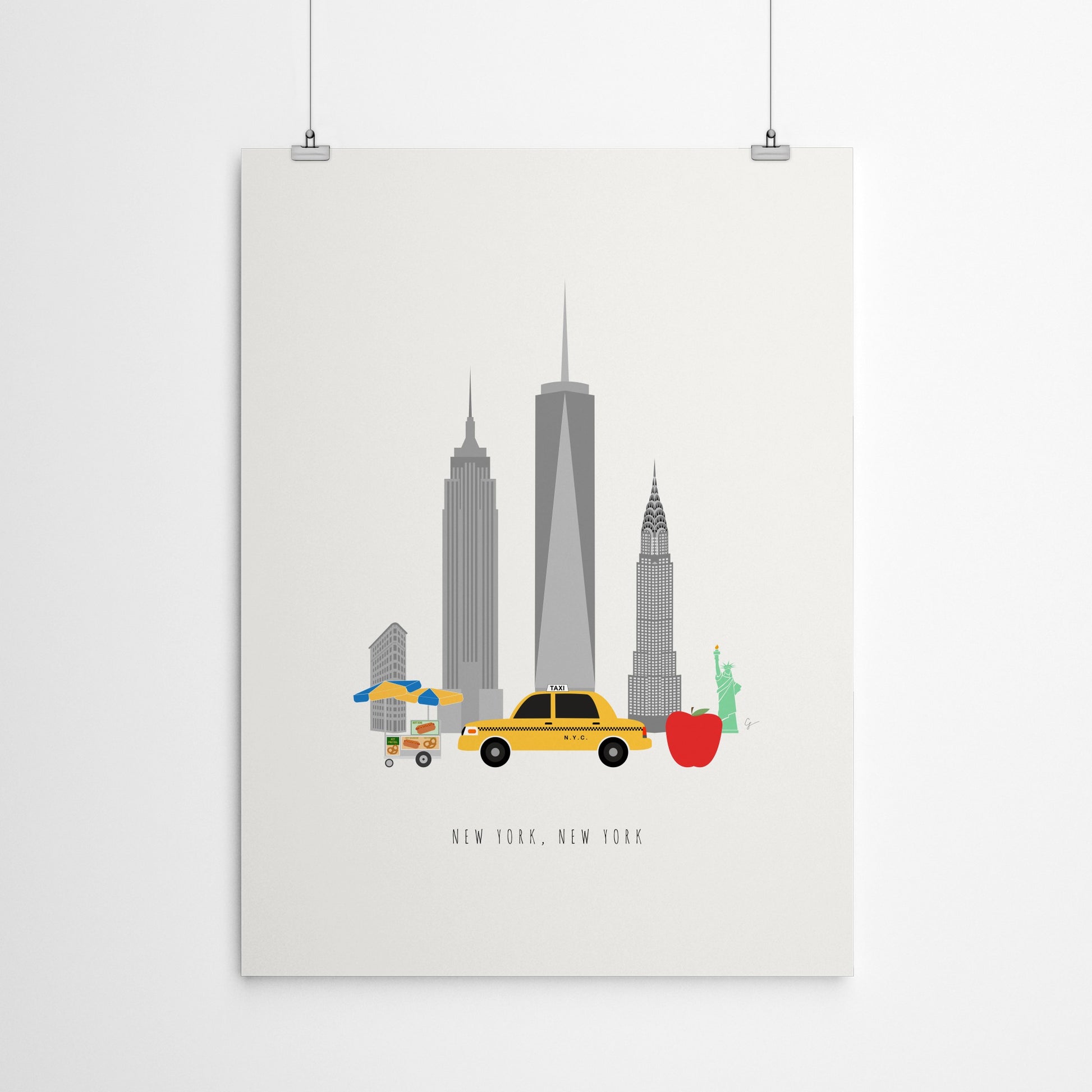 Nyc Skyline by Lyman Creative Co - Poster - Art Print - Americanflat