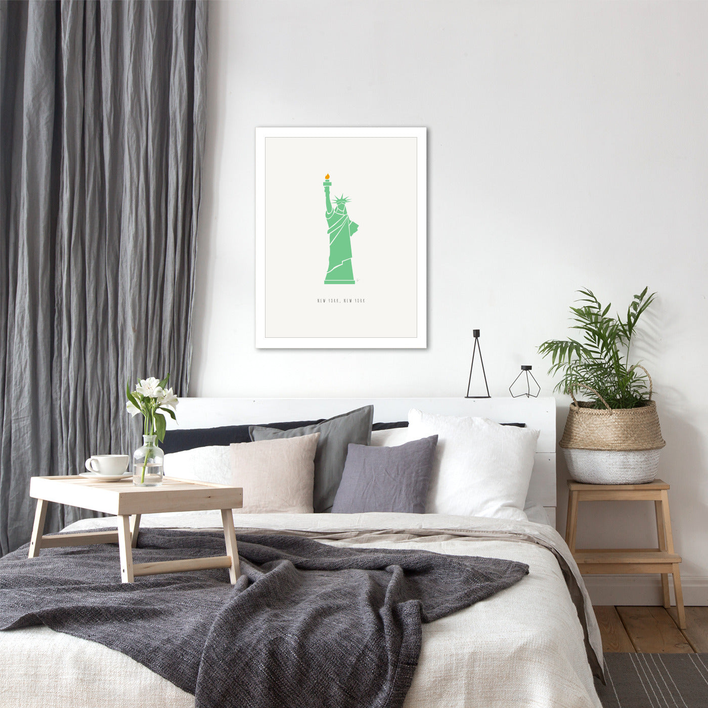 Nyc Statue Of Liberty by Lyman Creative Co - Framed Print - Framed Print - Americanflat