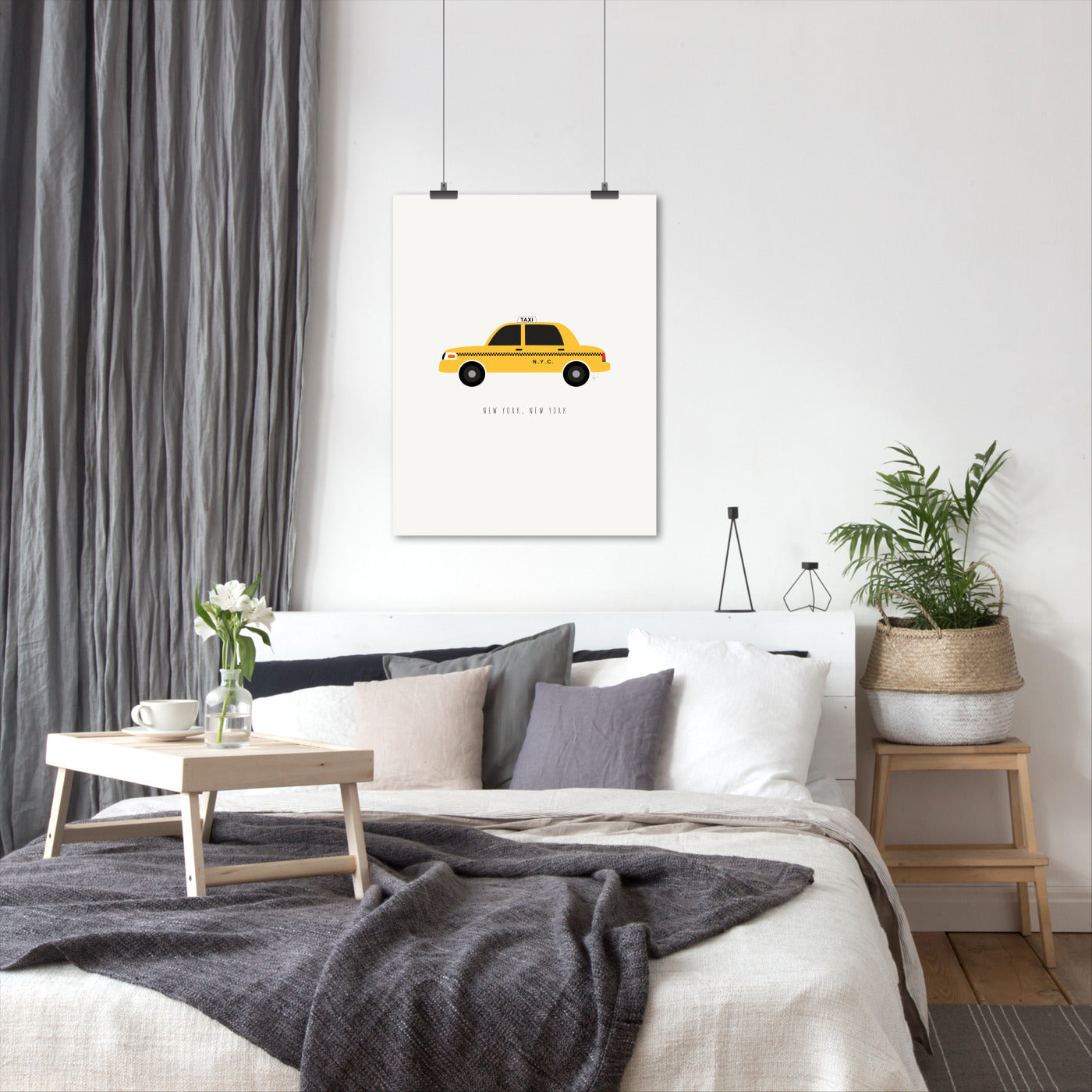 Nyc Taxi by Lyman Creative Co - Poster - Art Print - Americanflat