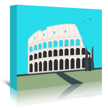 Roman Colosseum by Lyman Creative Co - Wrapped Canvas - Wrapped Canvas - Americanflat