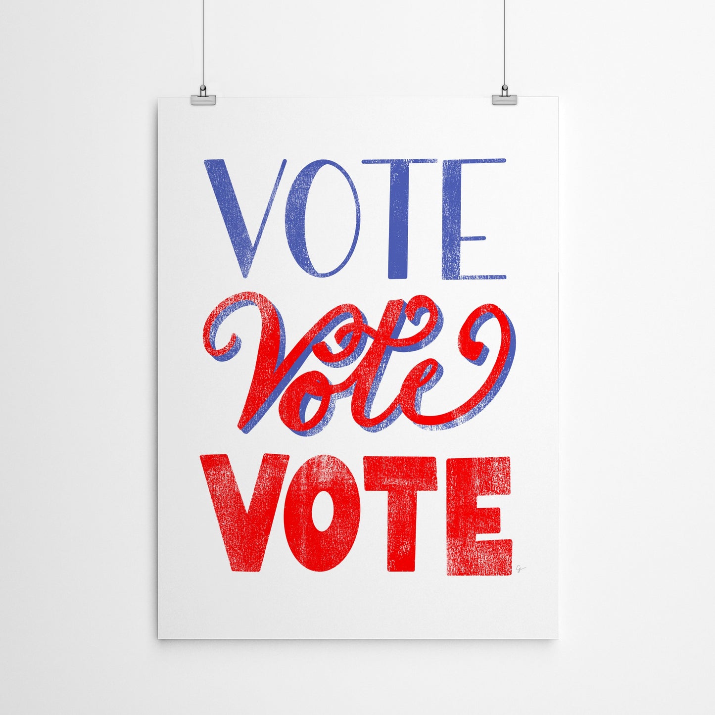 Vote by Lyman Creative Co - Poster - Art Print - Americanflat