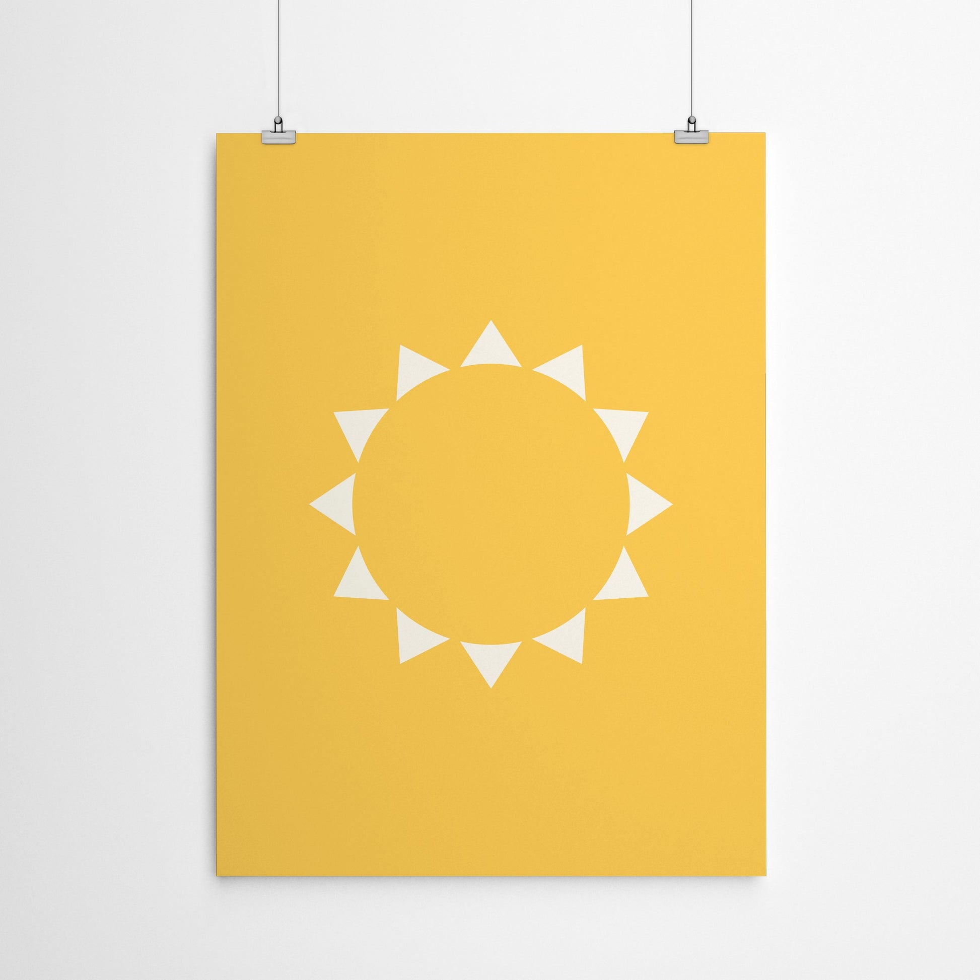 Yellow Sun by Lyman Creative Co - Poster - Art Print - Americanflat