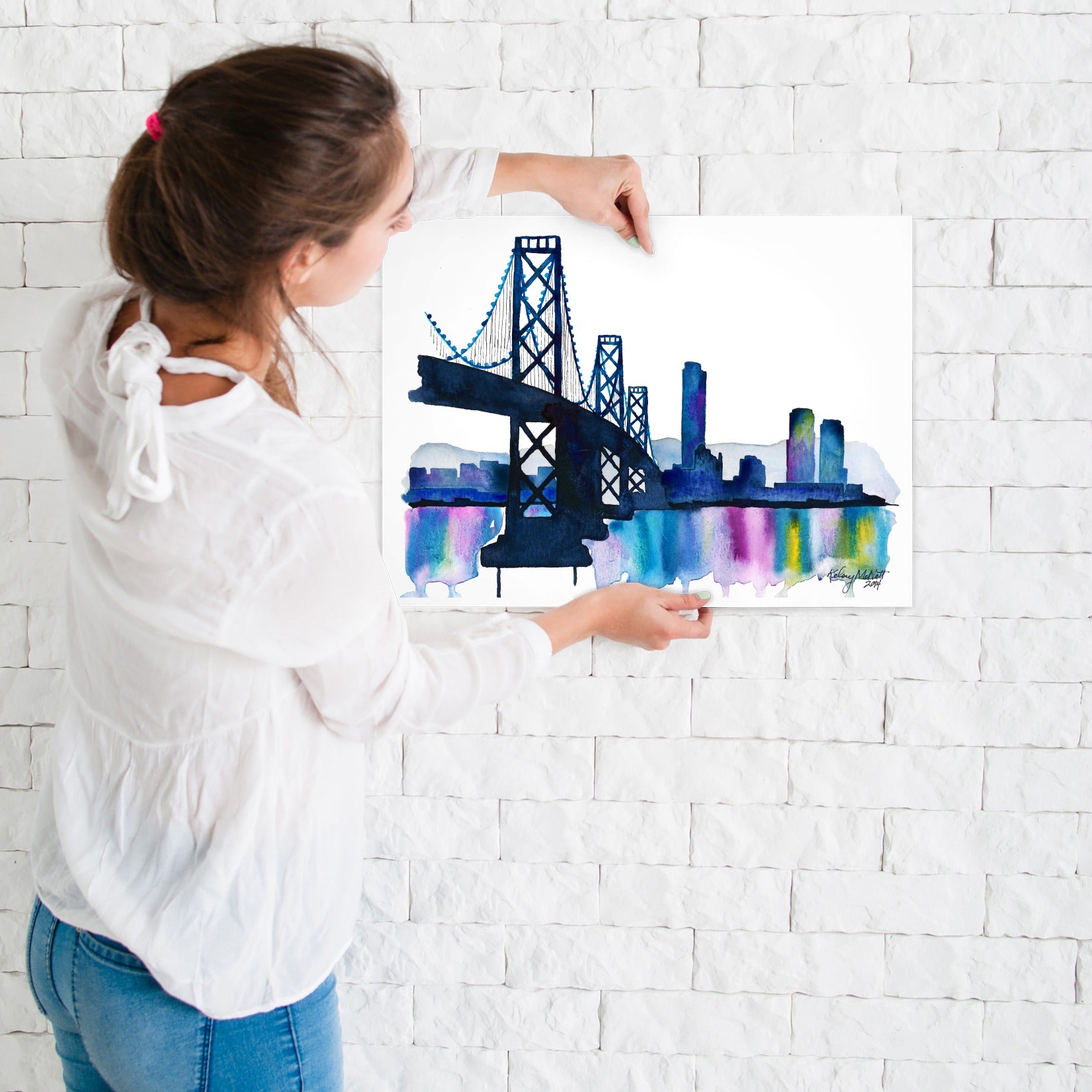 Bay Bridge by Kelsey Mcnatt - Art Print - Art Print - Americanflat