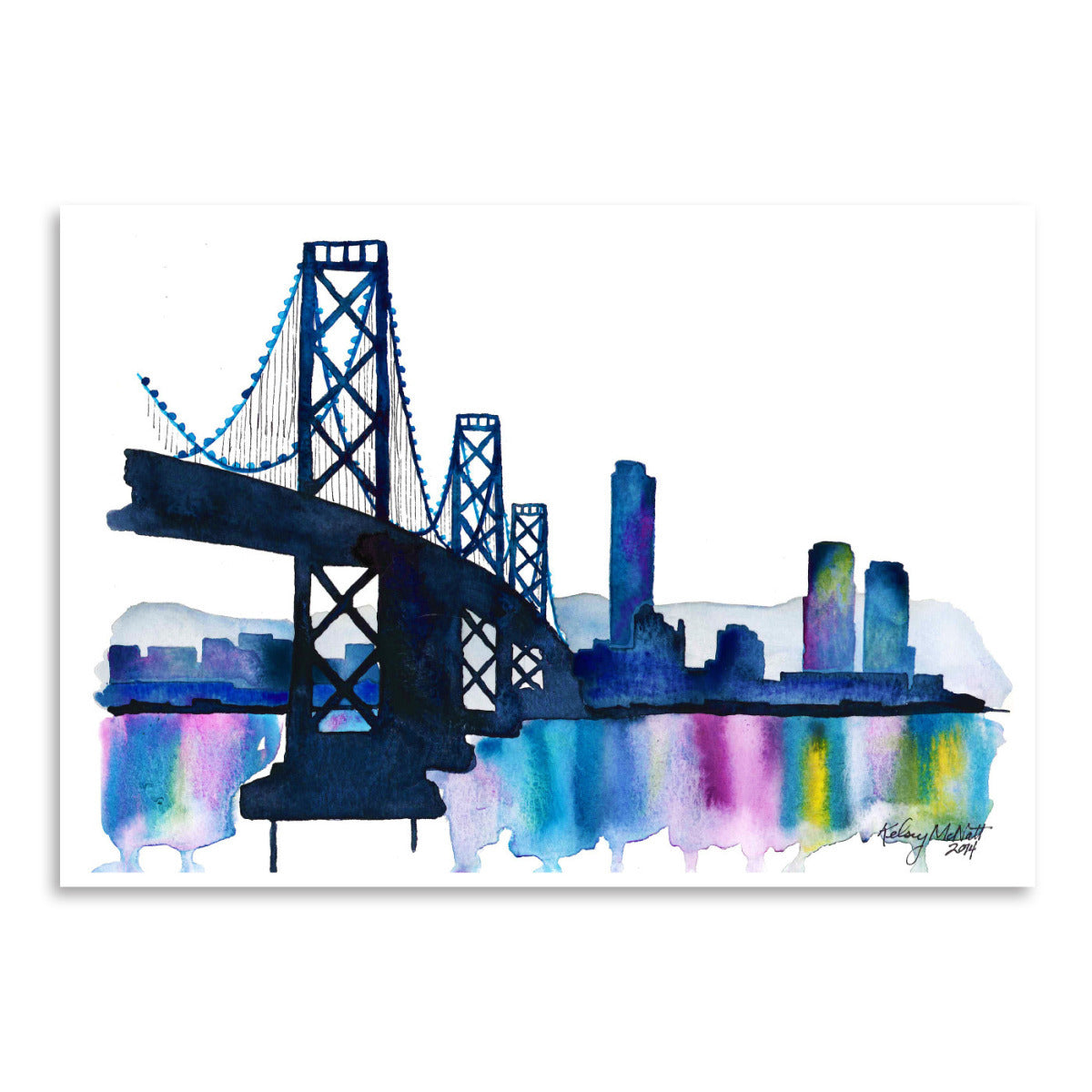Bay Bridge by Kelsey Mcnatt - Art Print - Art Print - Americanflat