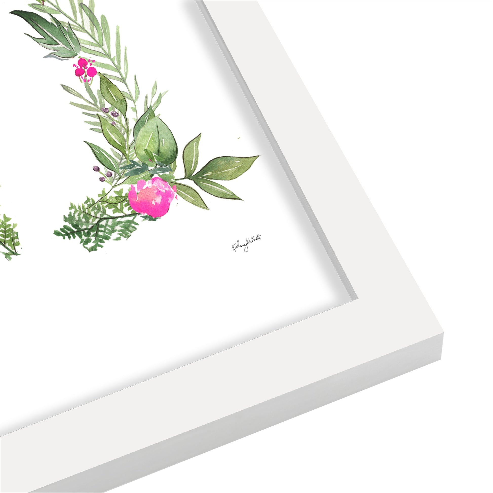 Botanical Letter M by Kelsey Mcnatt - Framed Print - Framed Print - Americanflat
