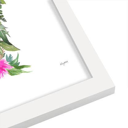 Botanical Letter V by Kelsey Mcnatt - Framed Print - Framed Print - Americanflat
