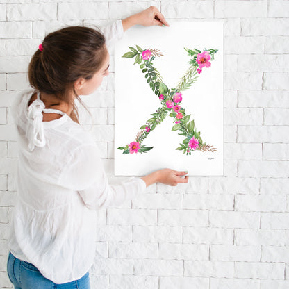 Botanical Letter x by Kelsey Mcnatt - Art Print - Art Print - Americanflat