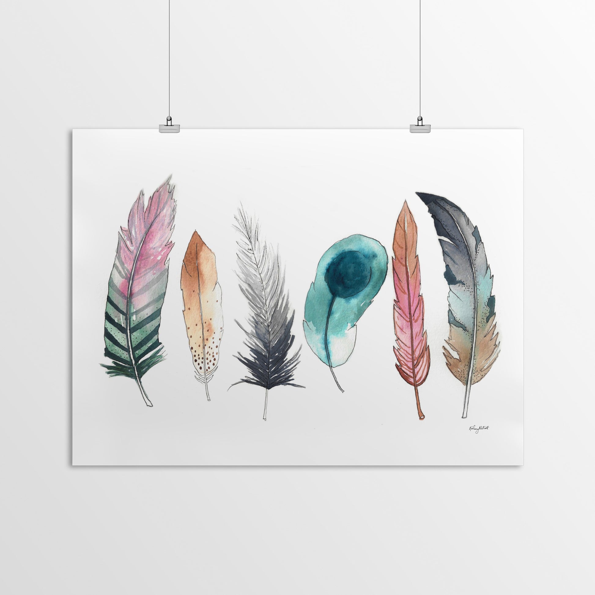 Feathers by Kelsey Mcnatt - Art Print - Art Print - Americanflat