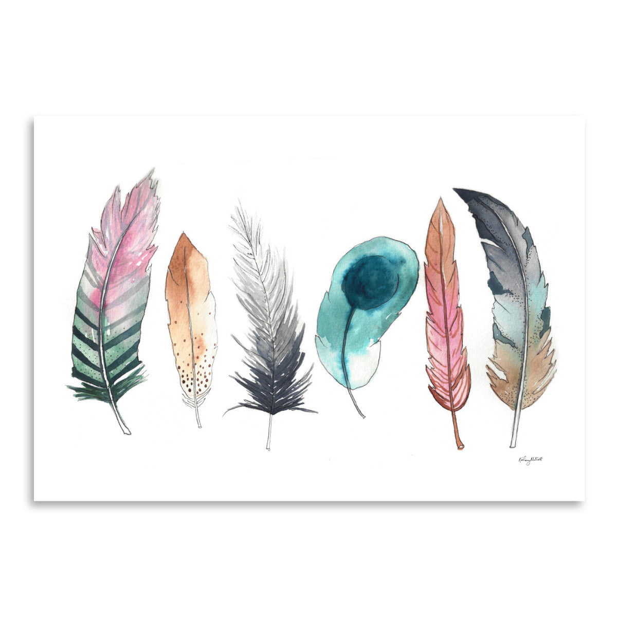 Feathers by Kelsey Mcnatt - Art Print - Art Print - Americanflat