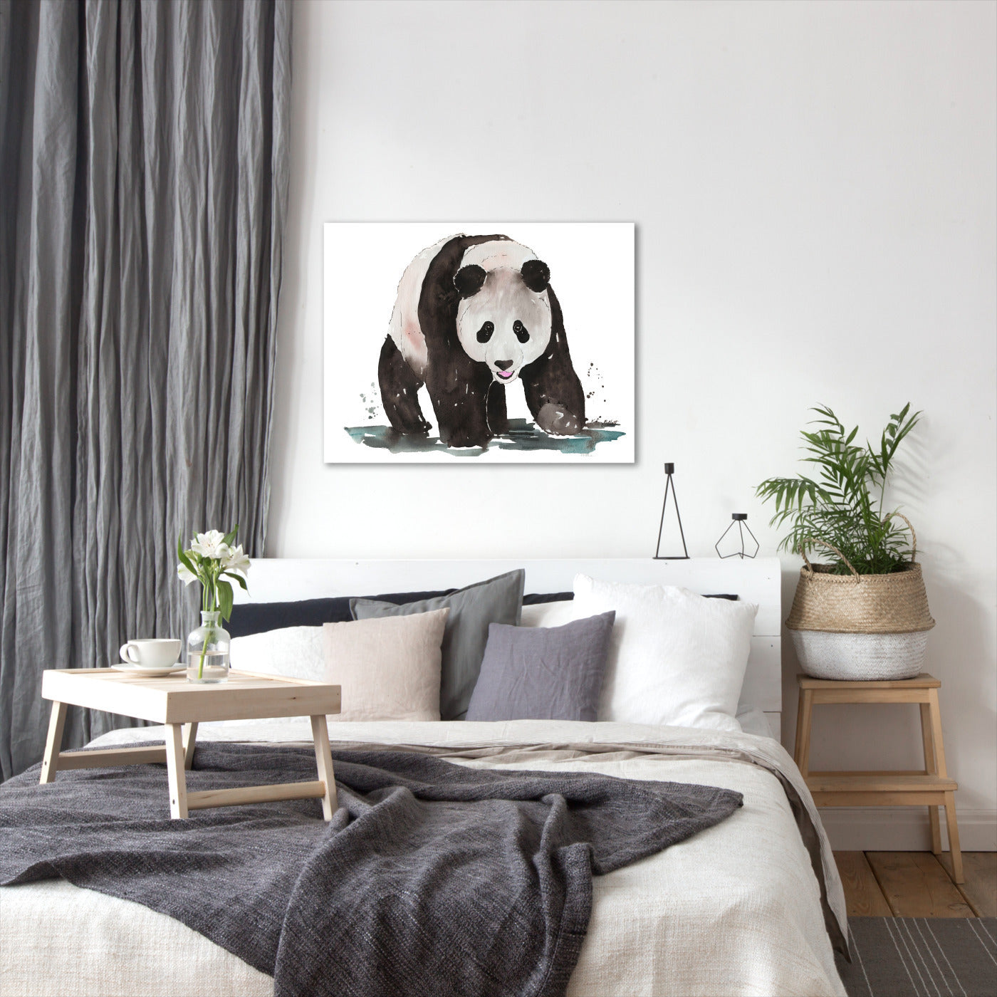 Giant Panda by Kelsey Mcnatt - Wrapped Canvas - Wrapped Canvas - Americanflat