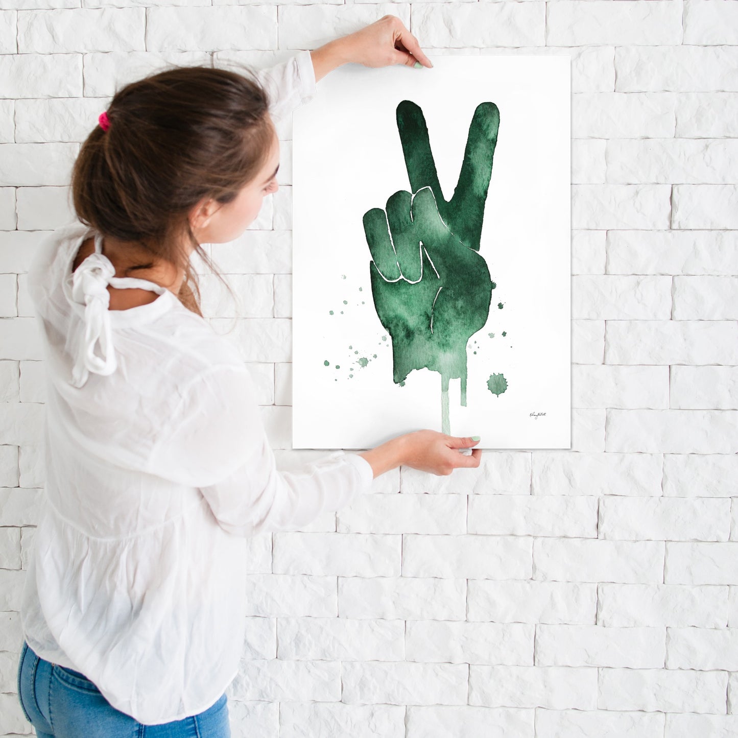 Peace Green by Kelsey Mcnatt - Art Print - Art Print - Americanflat