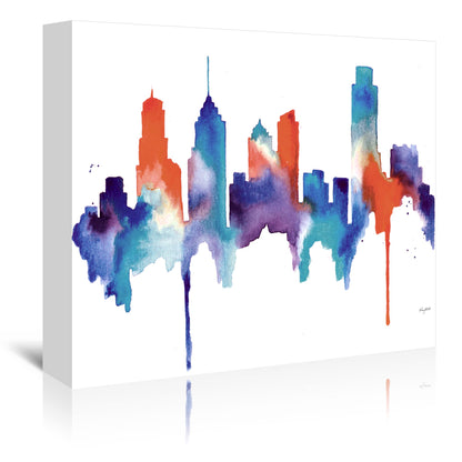 Philly Skyline by Kelsey Mcnatt - Wrapped Canvas - Wrapped Canvas - Americanflat